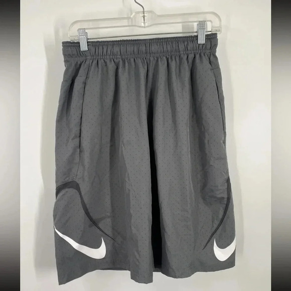 Nike Dri-Fit Football Athletic Workout Shorts Men’s  M Gray - Picture 1 of 4